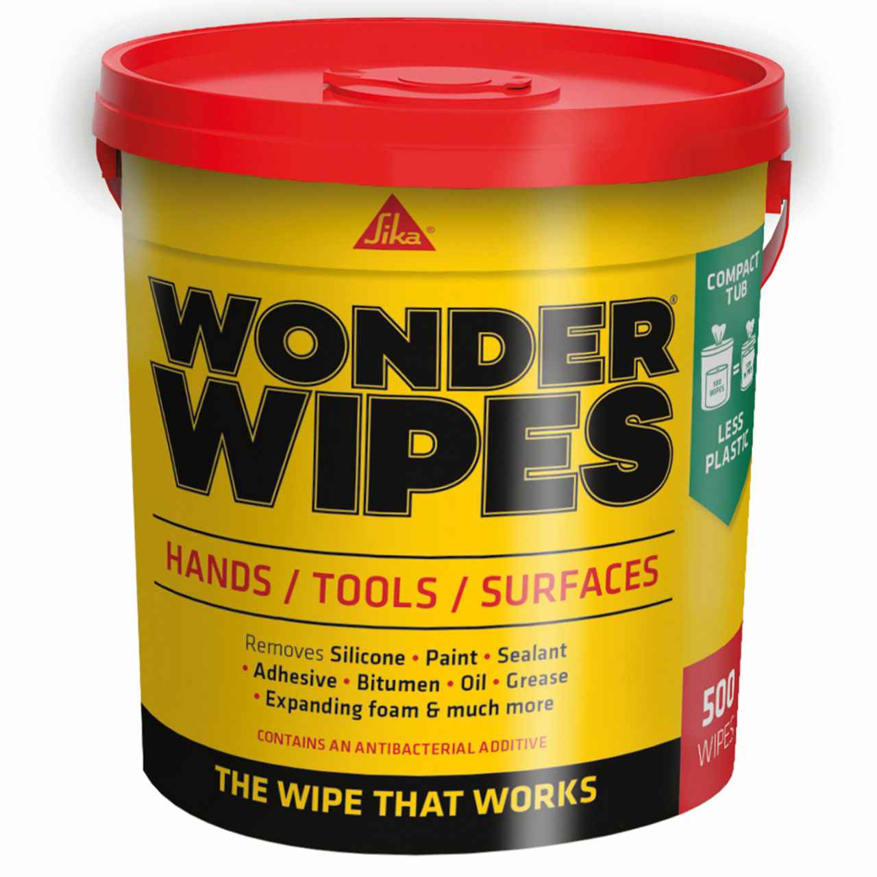 SIKA WONDER WIPES MONSTER TUB (500pc)
