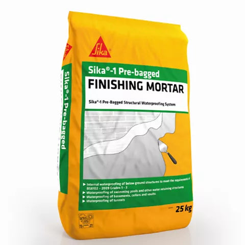 SIKA 1 PRE-BAGGED FINISHING MORTAR (25KG) image 0