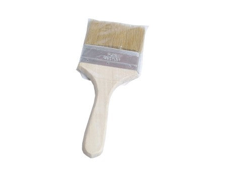 NATURAL WOODEN HANDLE PAINT BRUSH (4") image 0